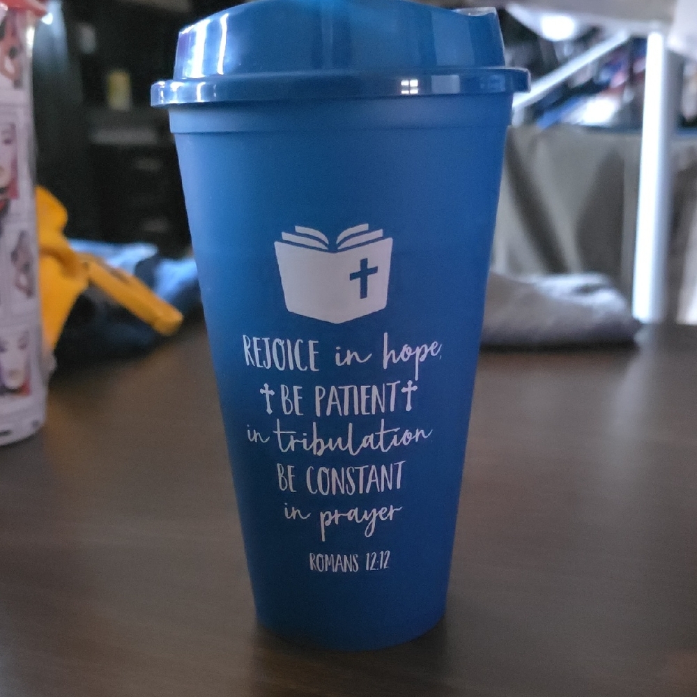 Blue Inspirational Tumbler